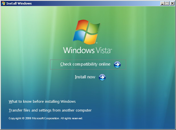 Upgrade Vista Window Window Xp