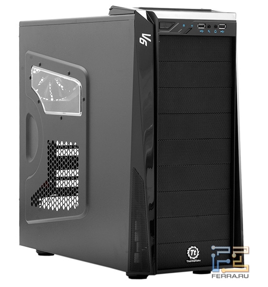 Дизайн Thermaltake V6 BlacX не блещет оригинальностью, зато его не зазорно скрыть под стол