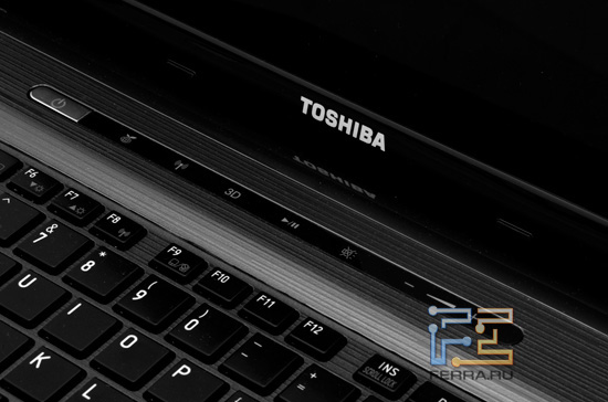 Дополнительные кнопки Toshiba Satellite P775 3D