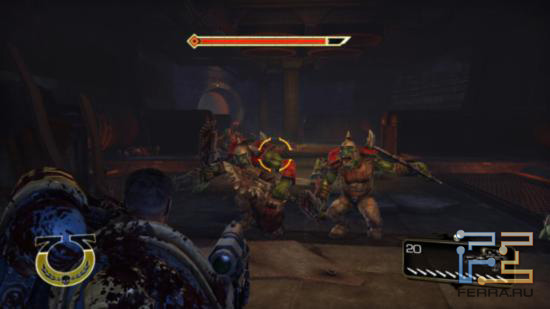 Порой герой Warhammer 40.000: Space Marine заставляет вспомнить персонажей из Dragon Age, частенько предстающих в образе мясников - с головы до ног покрытыми кровью