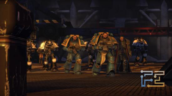 Квадратные космодесантники Warhammer 40.000: Space Marine смотрятся не очень эффектно