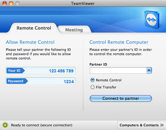 TeamViewer 7 для Mac