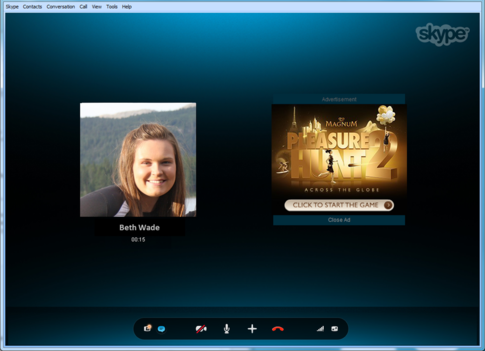 Skype Conversation Ads