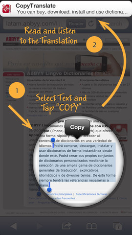 ABBYY CopyTranslate для iOS