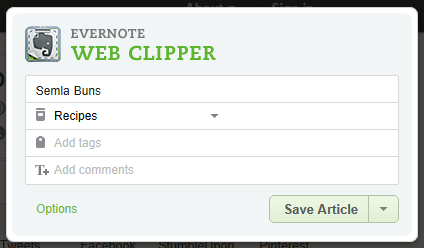 Evernote Web Clipper