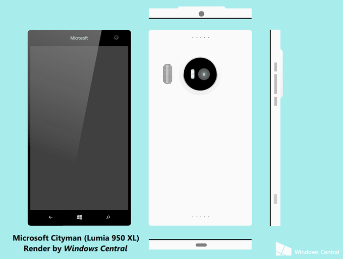 Раскрыты технические характеристики флагманских Microsoft Lumia 950 и 950 XL