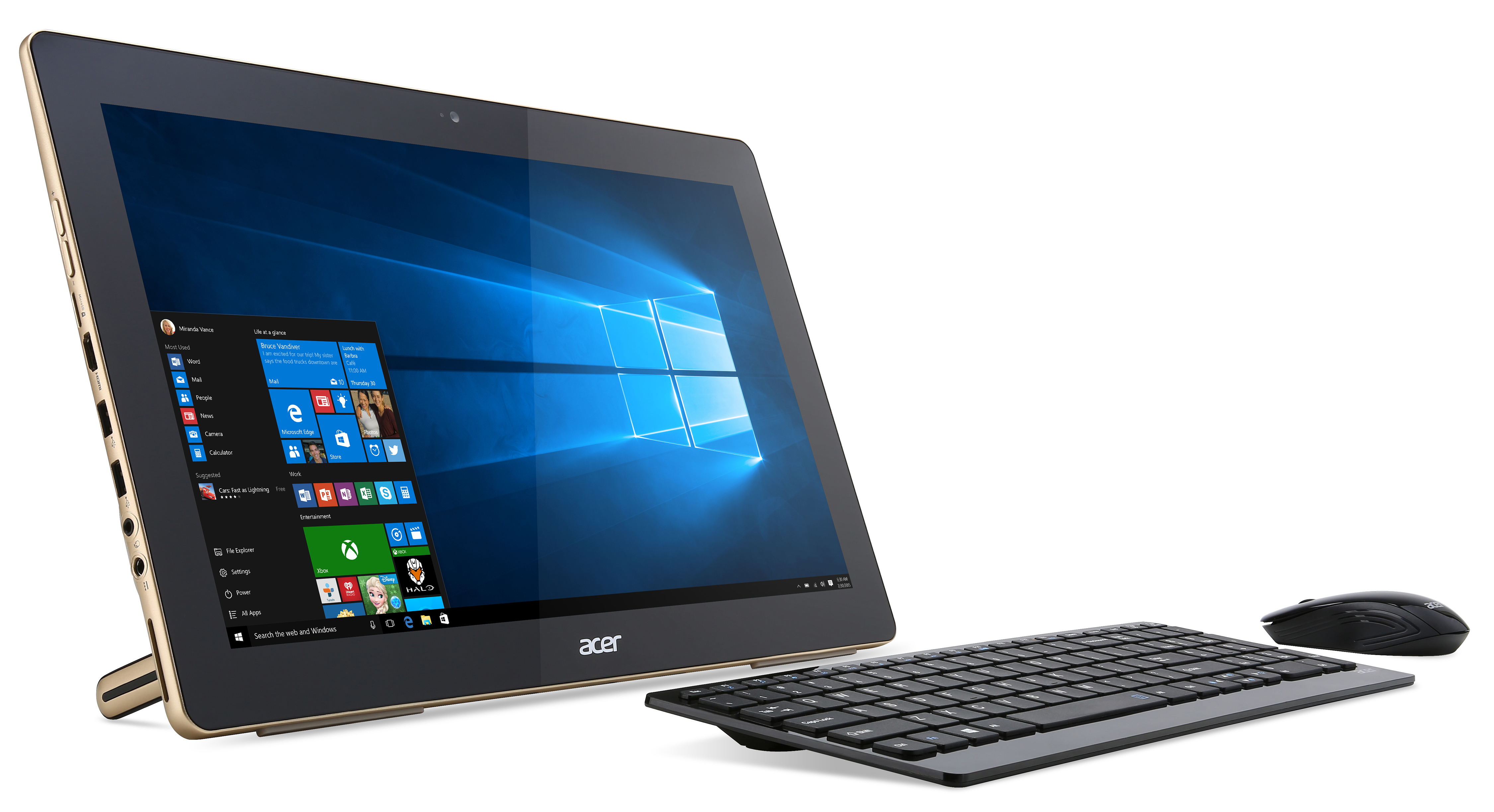 17,3-дюймовый ПК-моноблок Acer Aspire Z3-700 работает от батареи