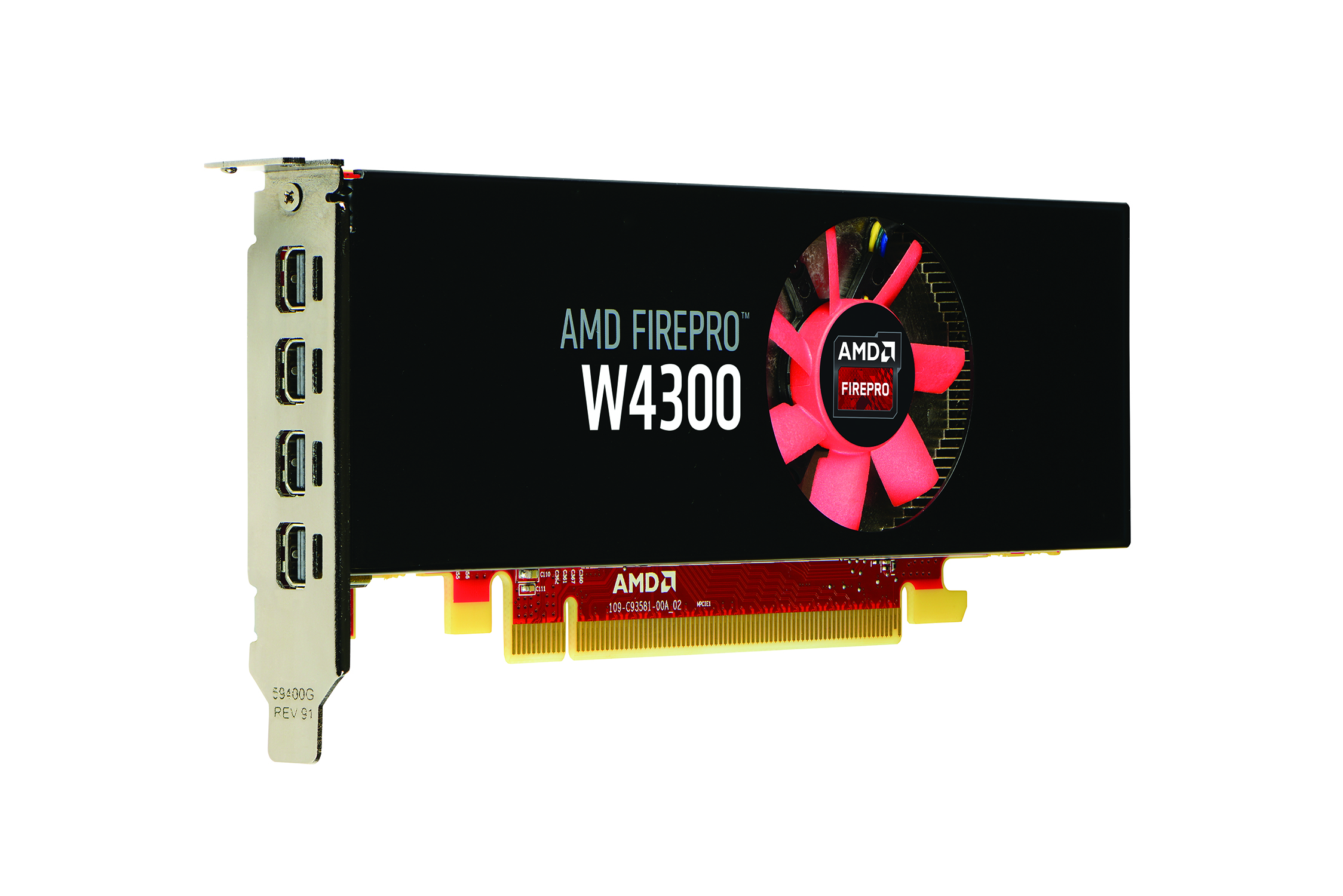 AMD представила низкопрофильную видеокарту FirePro W4300 для рабочих станций