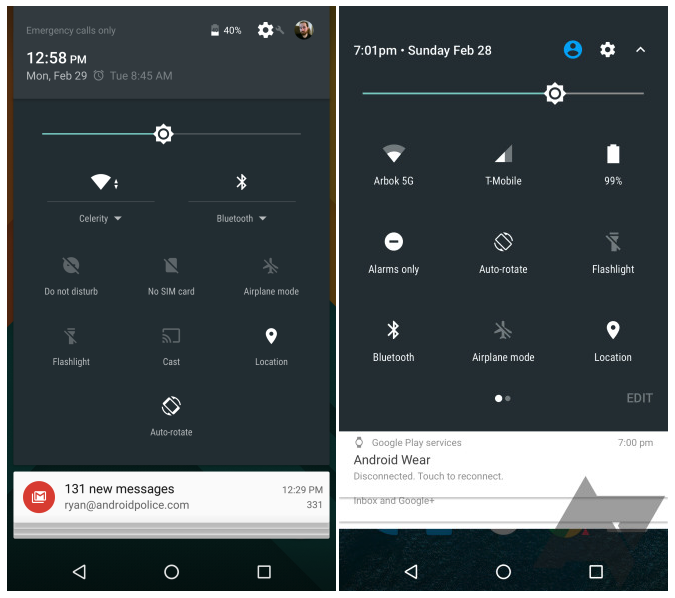 Android N получит новый дизайн оповещений