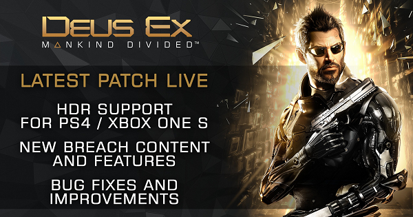 Deus Ex: Mankind Divided это первая игра с поддержкой HDR для PS4