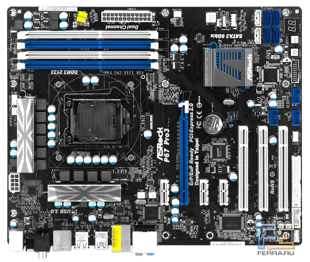 Asrock p43de схема подключения