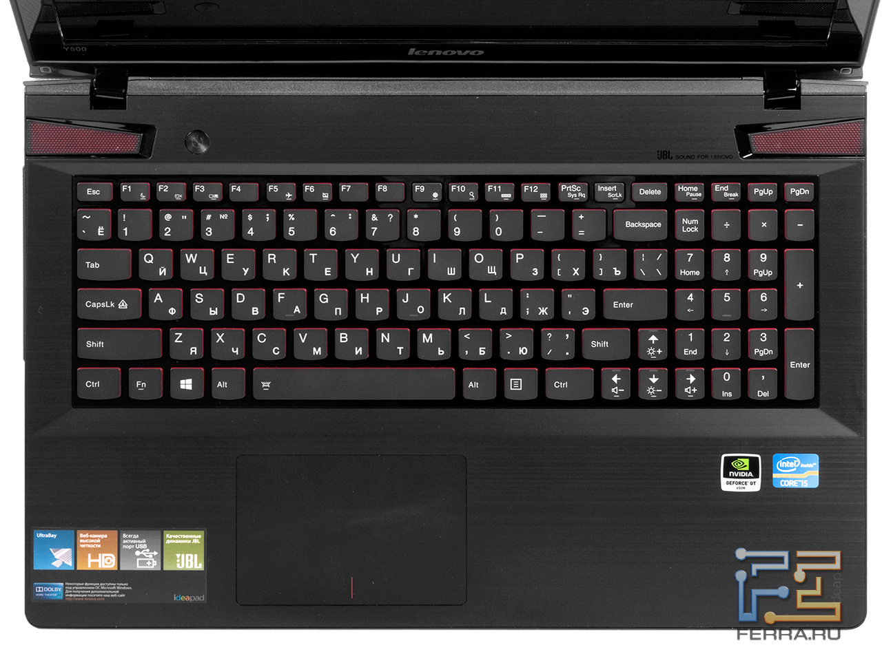 Lenovo y500 клавиатура