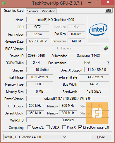 intel graphics driver i5 3317u