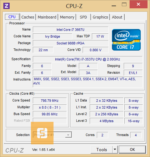 Intel core i7 3537u сколько ядер