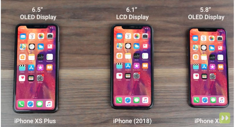 Ритейлер показал все новые iPhone 2018 года вживую на видео