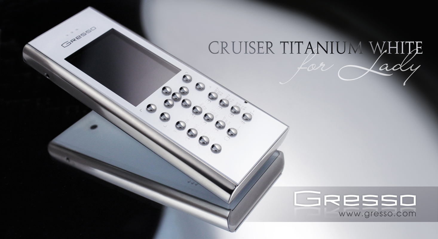 Роскошный телефон Gresso Cruiser Titanium White для дорогих женщин —  Ferra.ru