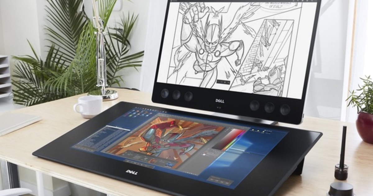 Планшет на стол. Dell Canvas 27. Dell Canvas 2718d. Wacom Cintiq Pro 27. Dell Canvas интерактивный.