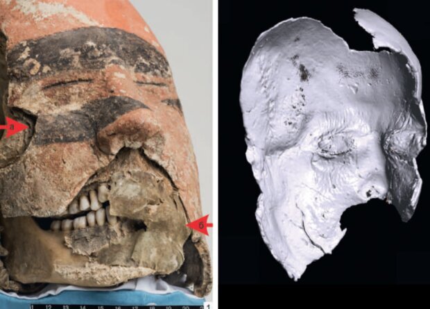 Под погребальной монголоидной маской обнаружили человека европеоидной внешности