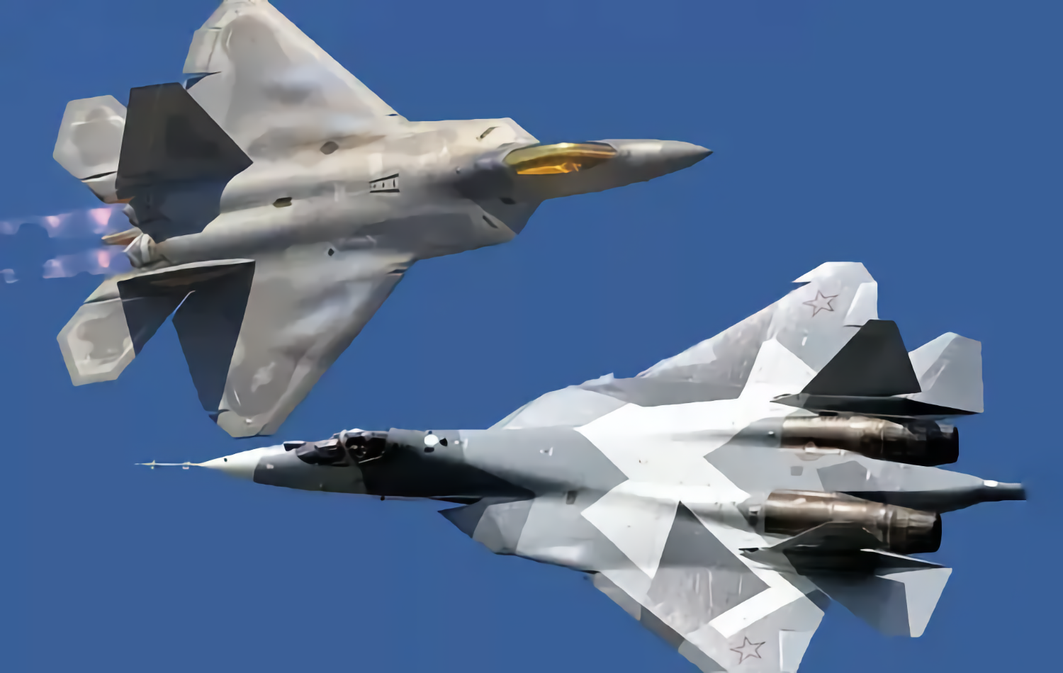 Su-57 vs f22