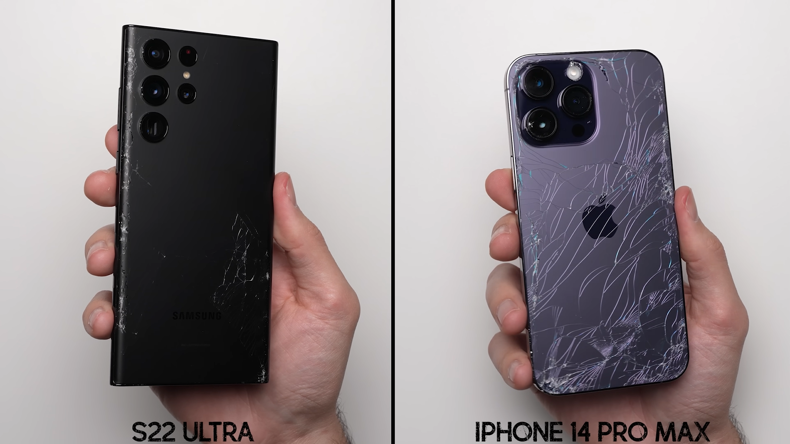 iPhone 14 Pro Max сравнили с Samsung S22 Ultra по прочности при падении —  Ferra.ru