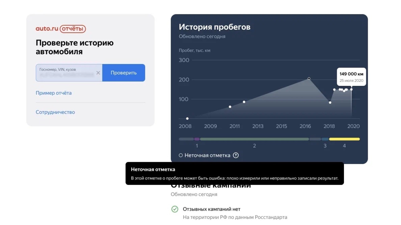 В приложении Яндекса «Авто.ру» появилась возможность узнать «скрученный»  пробег — Ferra.ru