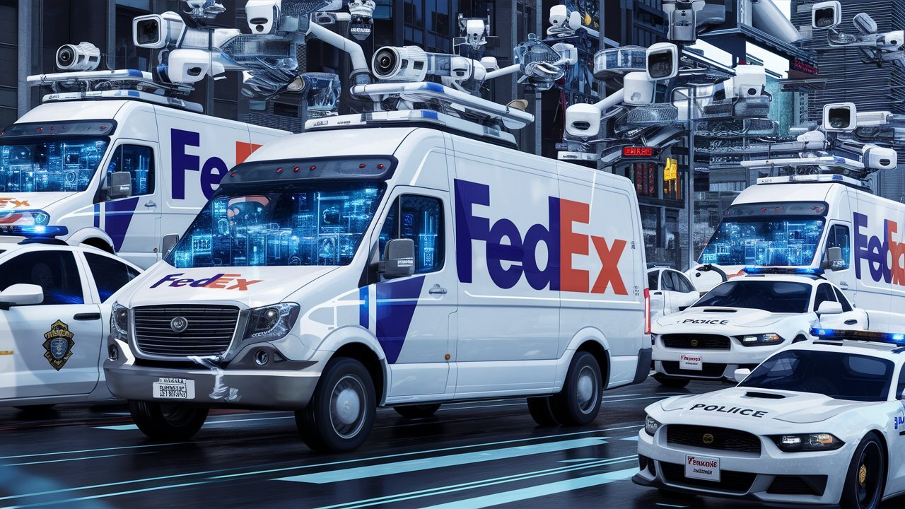 Сервис доставки FedEx с полицией создадут сеть наблюдения за автомобилями