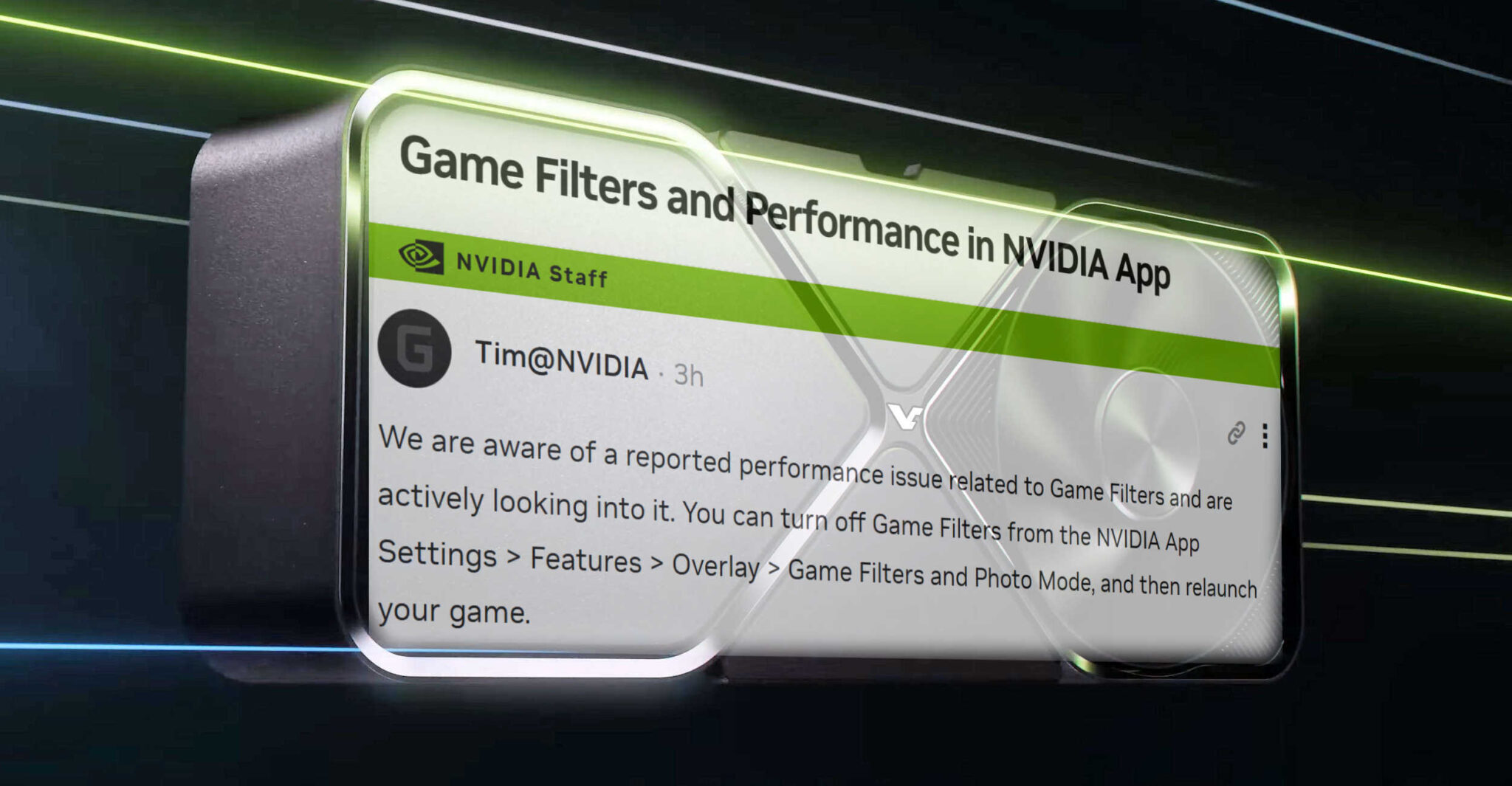 NVIDIA разобралась в причинах снижения fps в играх из-за NVIDIA App. Она назвала решение