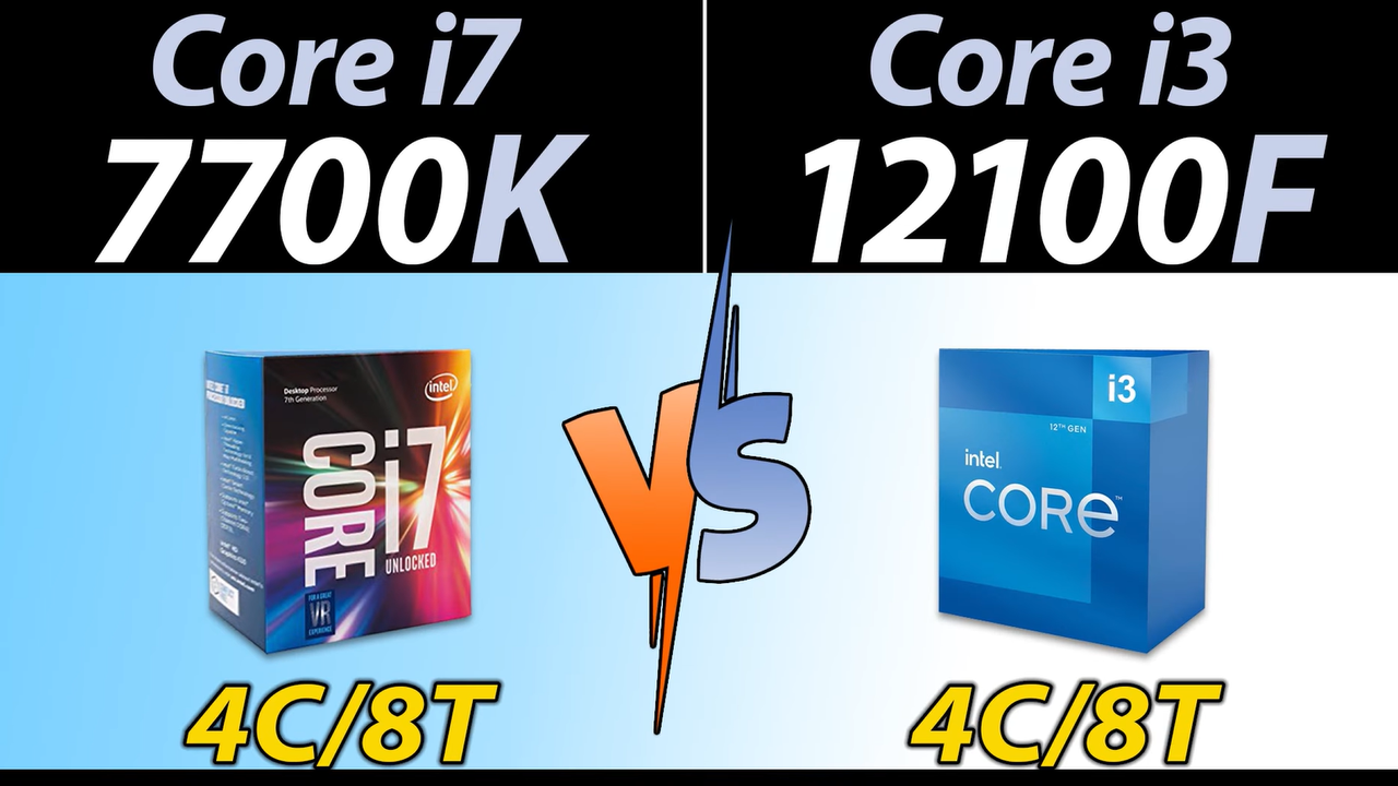 Как изменились четырёхъядерные процессоры: Core i7-7700K против i3-12100F в  играх и приложениях — Ferra.ru