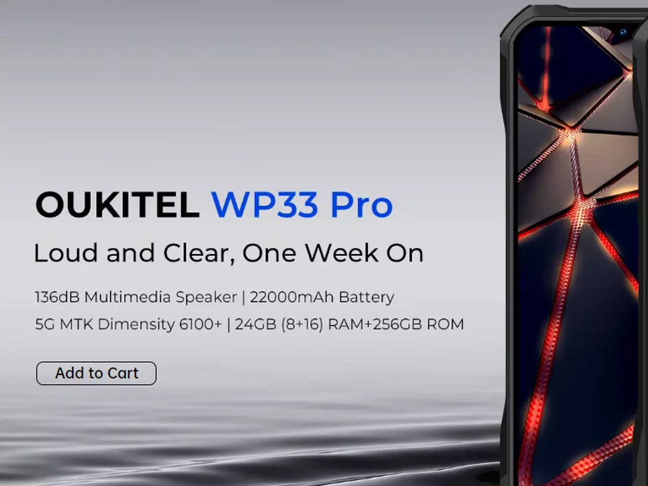 Полкило счастья: представлен смартфон Oukitel WP33 Pro с 5G и аккумулятором  на 22 000 мАч — Ferra.ru