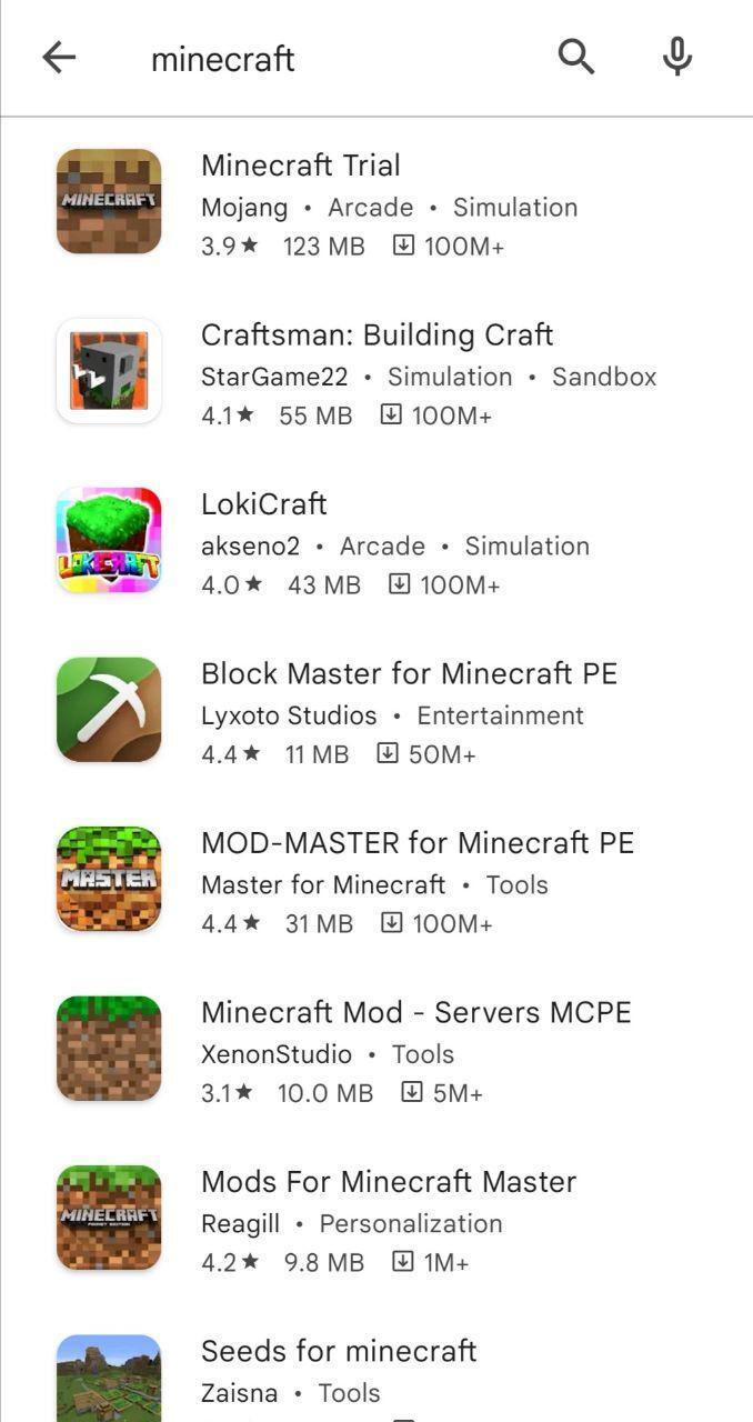 Приложения в Google Play – Майнкрафт