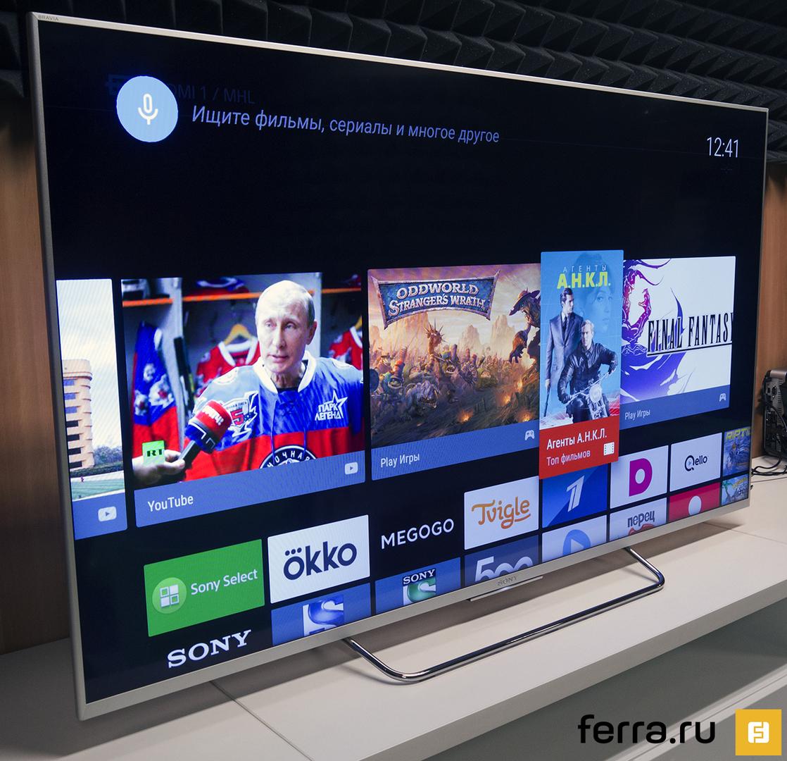 Технологичный симбиоз. Обзор Android-телевизоров Sony BRAVIA KD-65X8505C и  KDL-55W807C — Ferra.ru